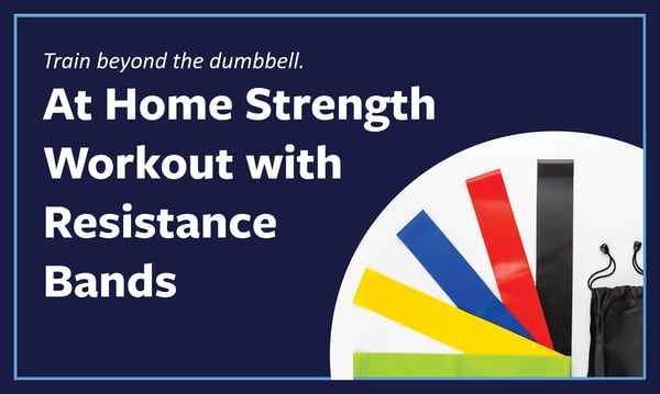 At home strength workout with resistance bands