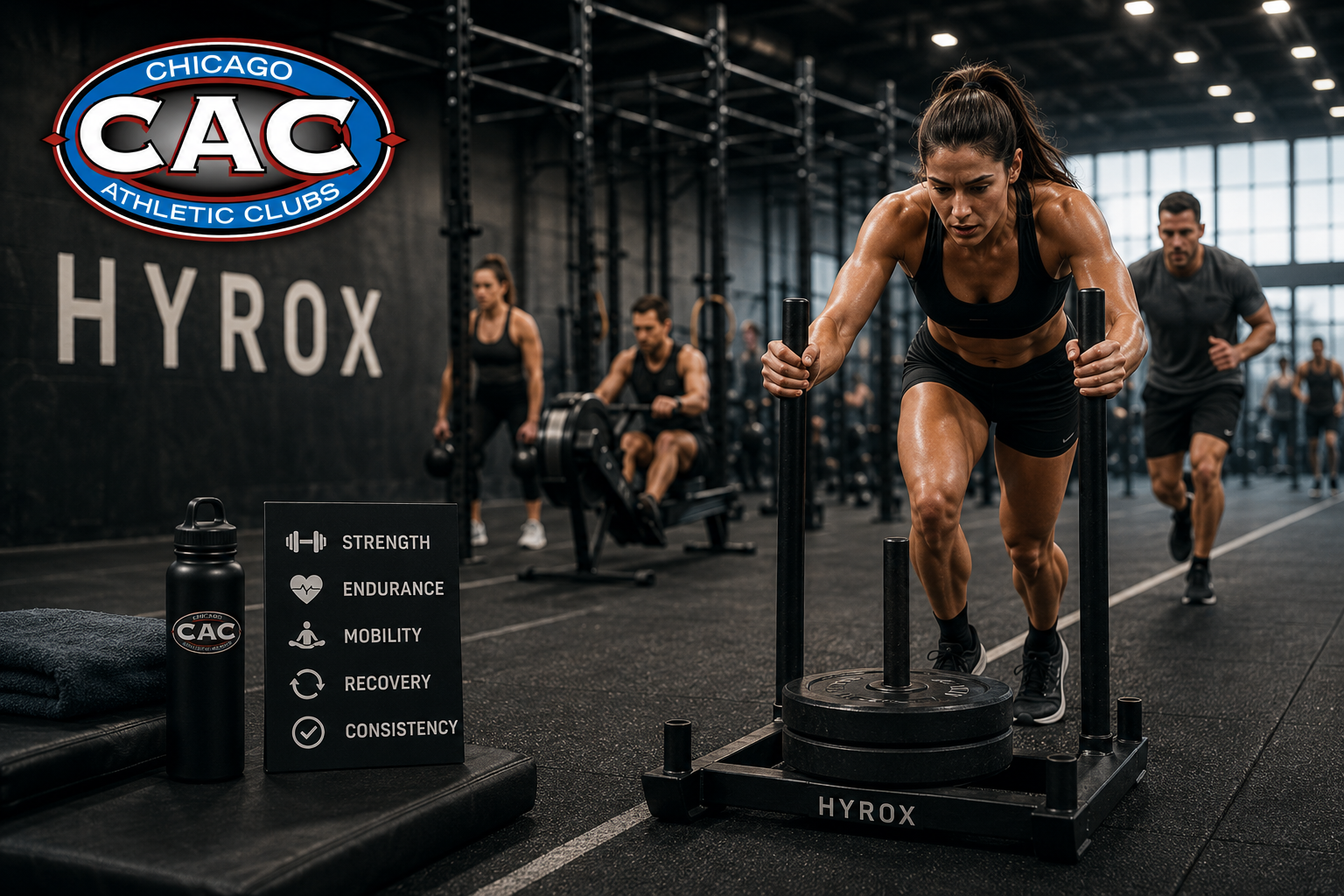 CAC hyrox training in the gym