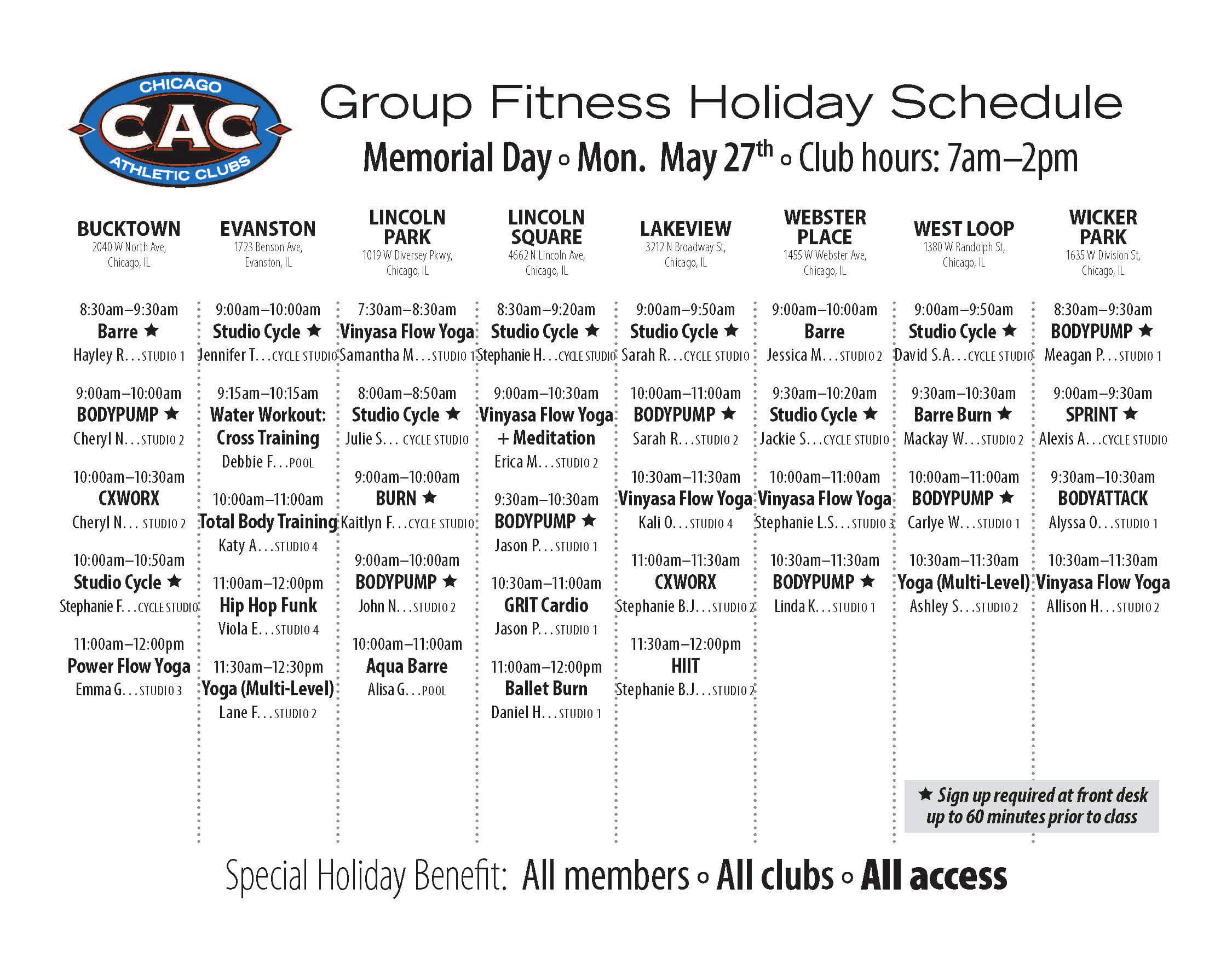 CAC_Memorial day 19_classes
