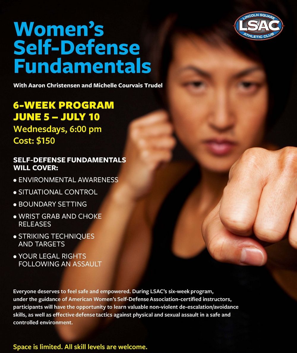 Chicago Women's Self Defense Class information and pricing