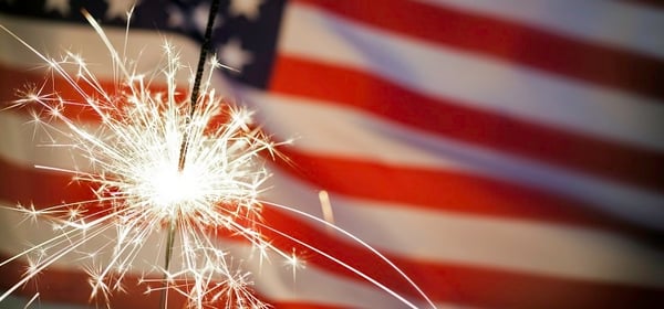 Fireworks Flag Crop