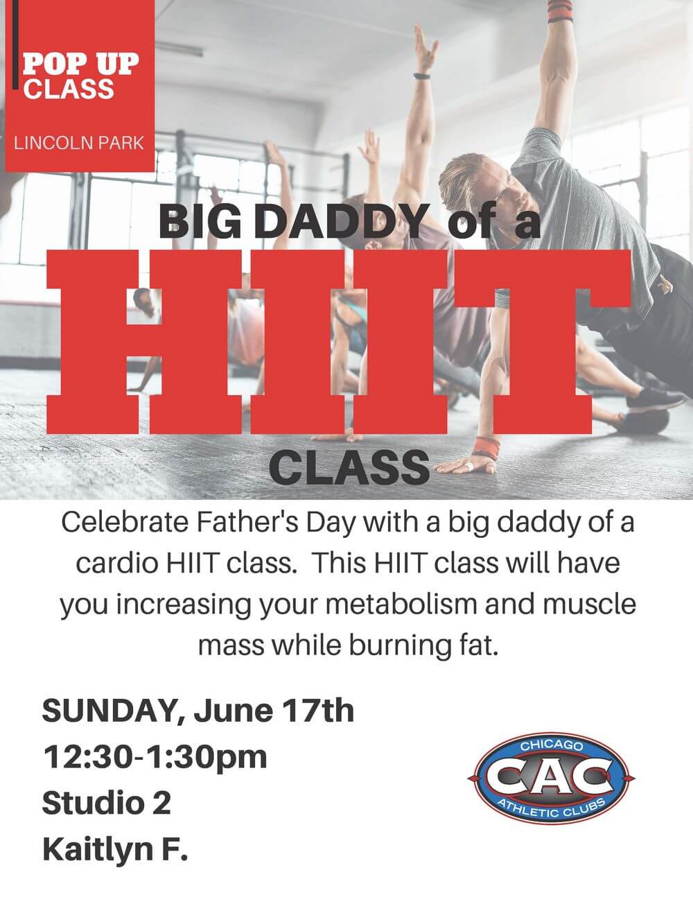 POP UP Big Daddy HIIT LPAC