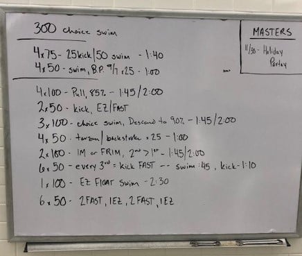 Swim workout crop