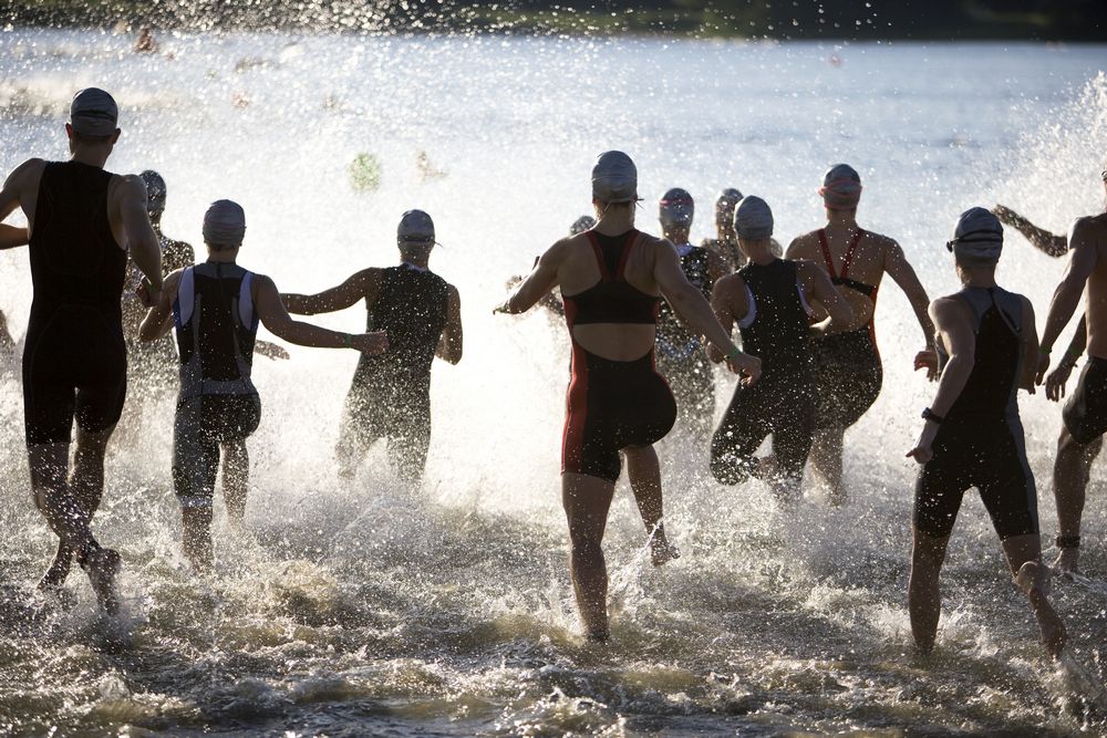 Triathlon swimmers