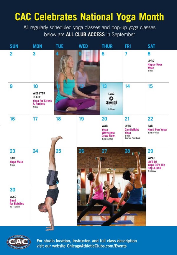 Yoga Month Calendar