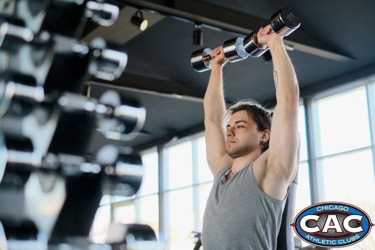 easing into exercise - man using weights