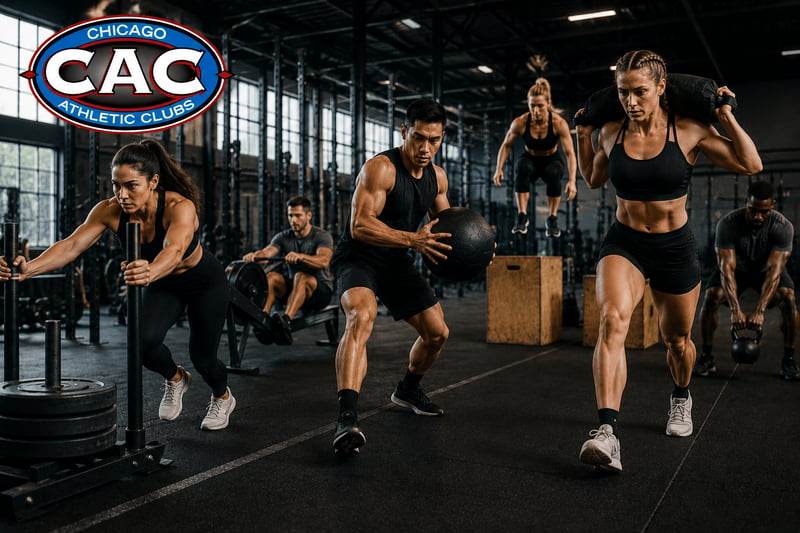 everybody working out together