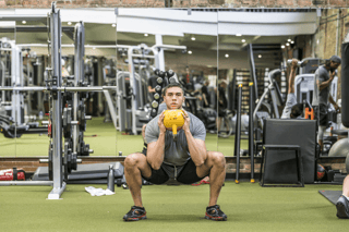 Goblet squat for marathon runners