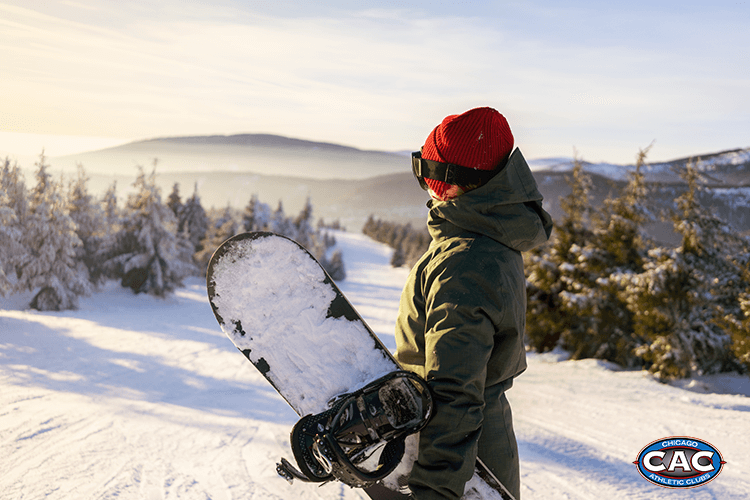 woman snowboarding