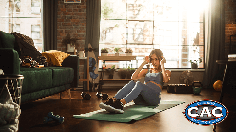 working out at home 